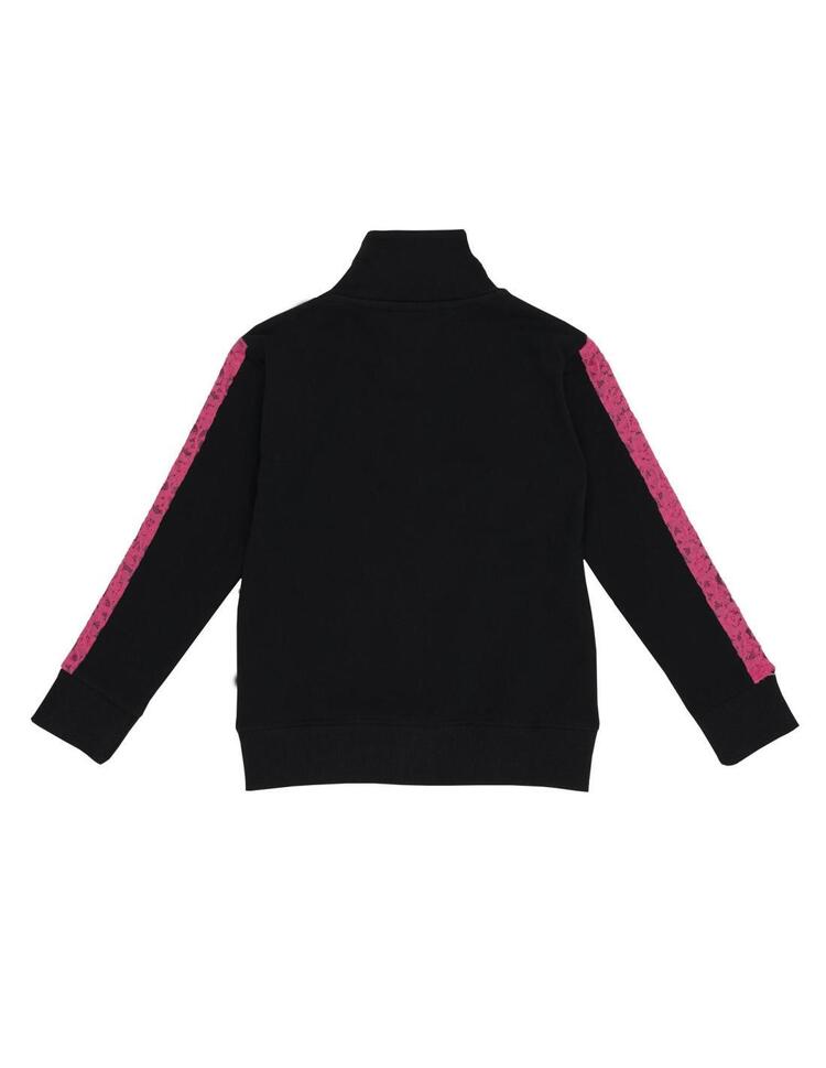 Bluza dziewczęca Leone zapinana na zamek błyskawiczny Pink Girl