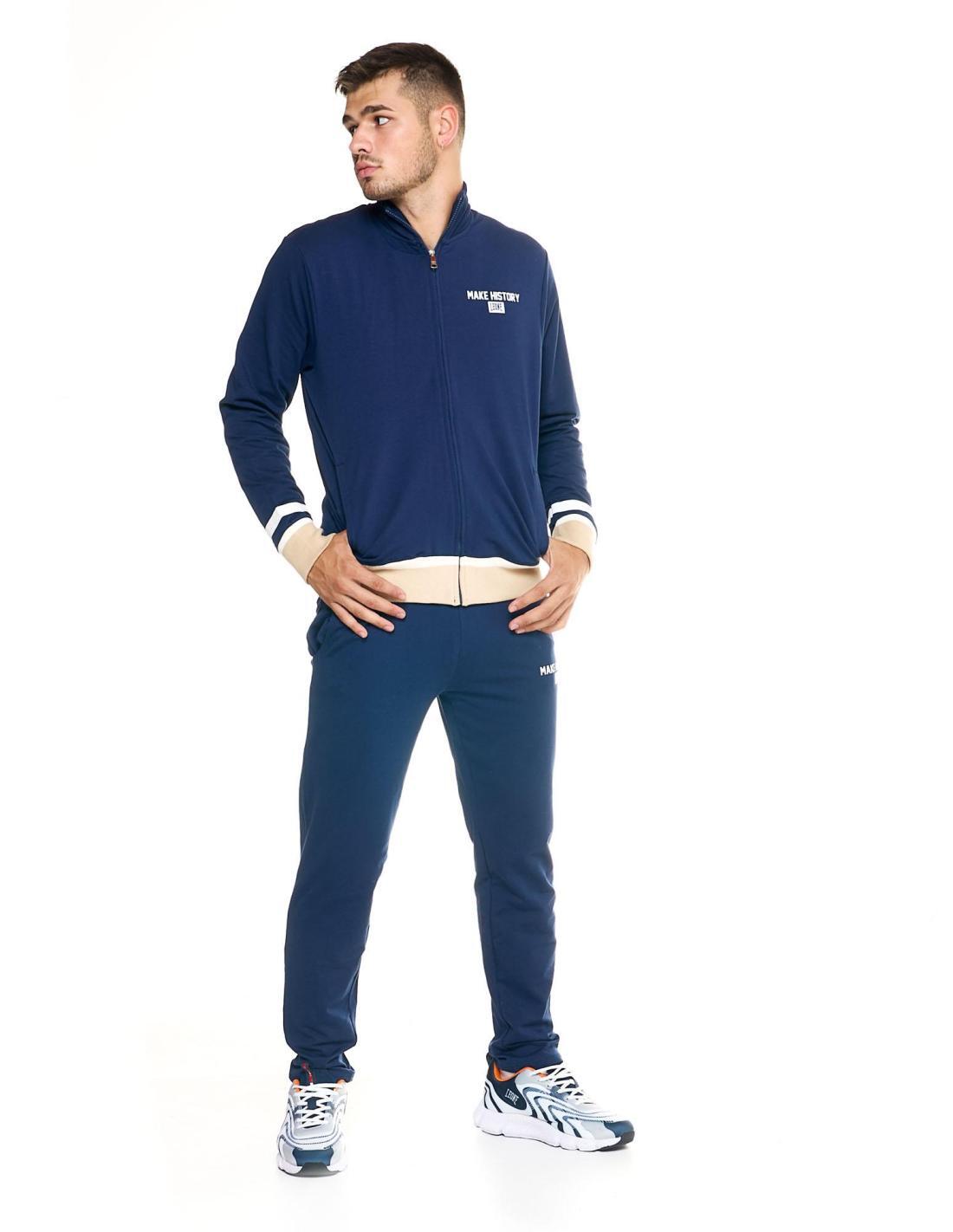 Chándal de hombre con cremallera Leone Retro 3/6