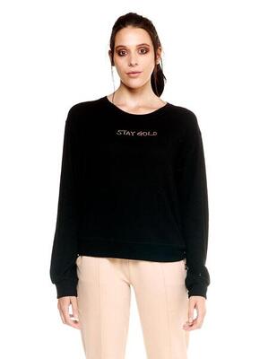 Felpa Leone donna a girocollo Winter Chic Boxing