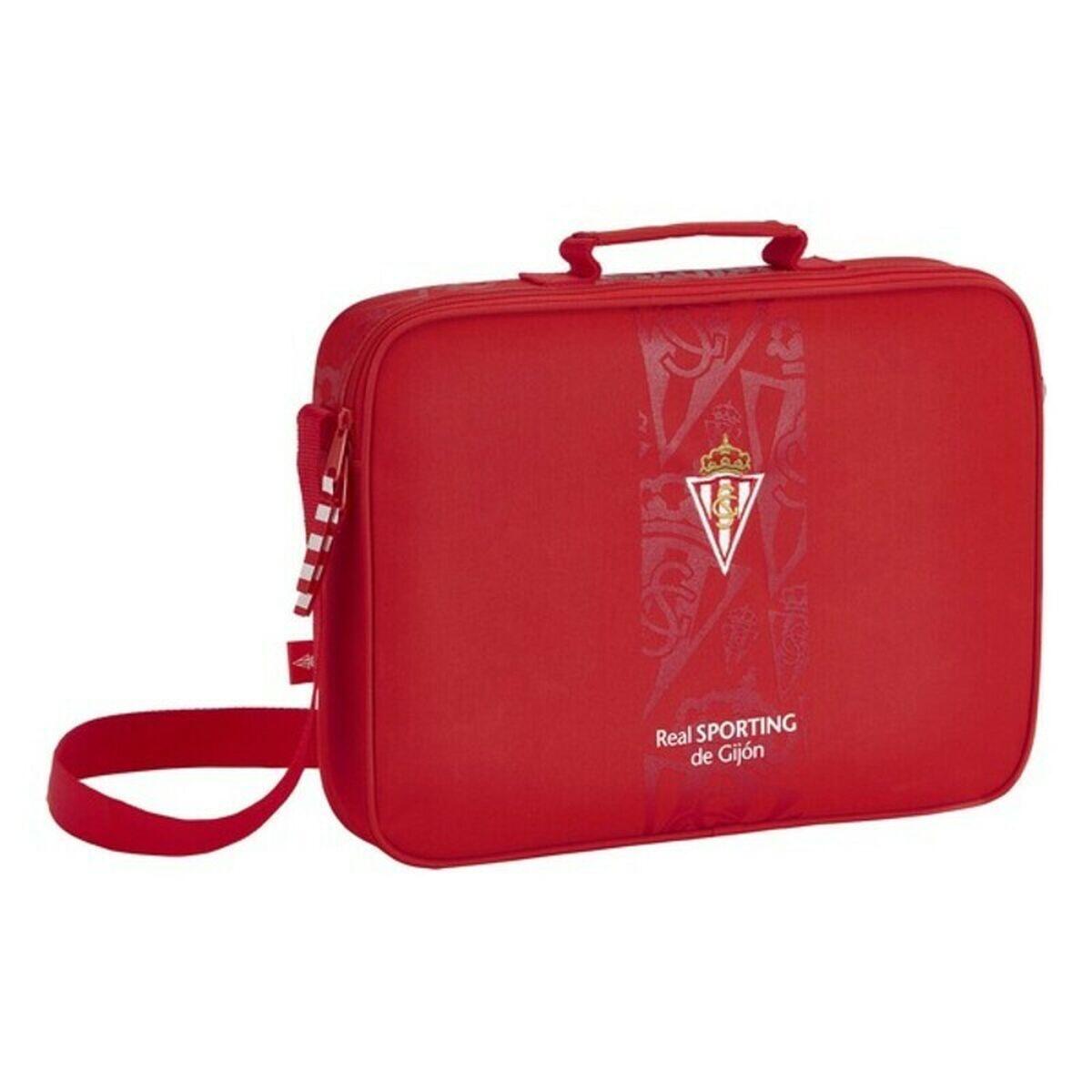 Pasta escolar real sporting de gijón vermelho