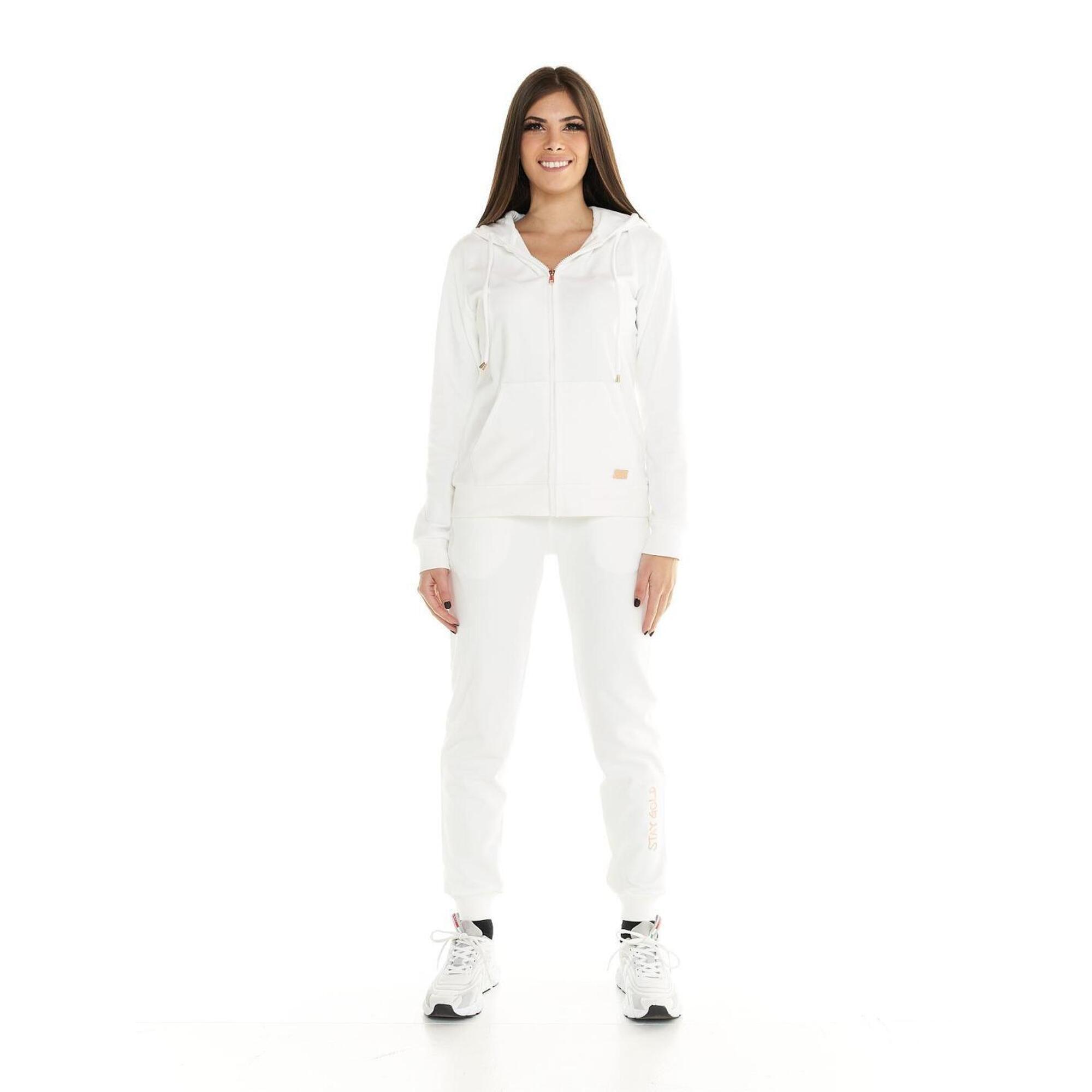 Leone 1947 Apparel - Survêtement Femme Zippé Leone Winter Chic Boxing - Survêtement - Blanc - 36 Xs - Decathlon