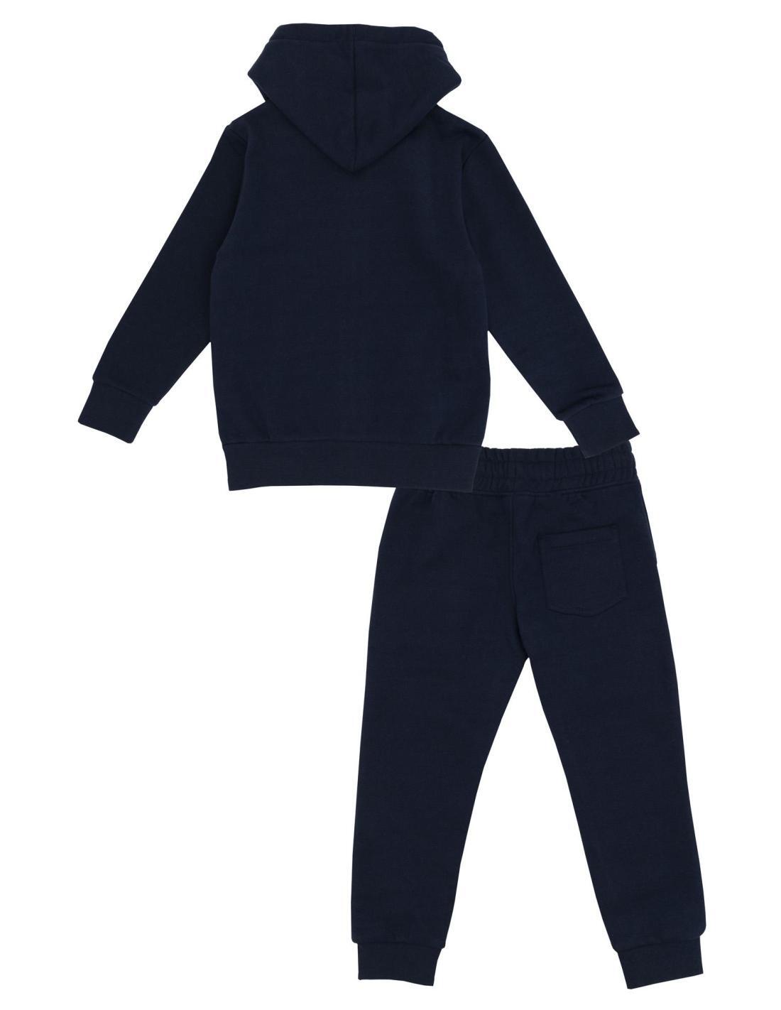 Chándal con capucha y cremallera para niño Leone Grey Boy 2/3