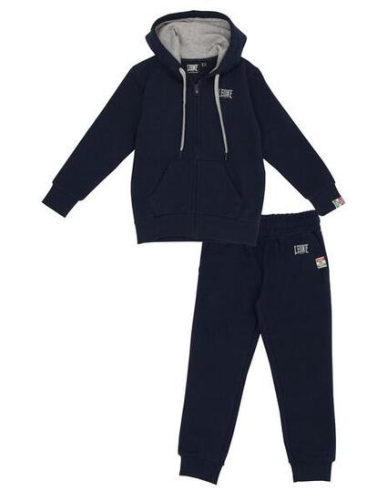 Grauer Leo-Baby-Overall mit durchgehendem Reißverschluss und Kapuze für Jungen