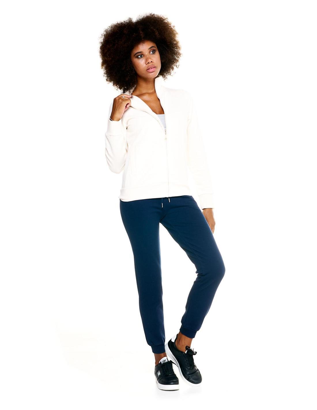 Sweatshirt met ritssluiting en hoge kraag voor dames Leone Basic 3/7
