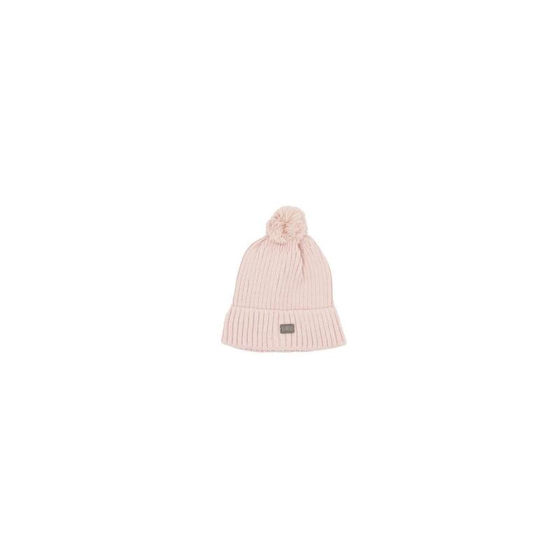 Bonnet femme en tricot avec pompons Leone Basic