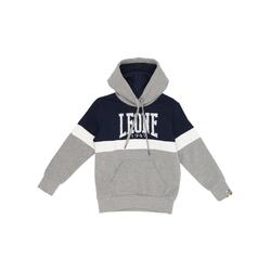 Sweat à capuche enfant gros logo Leone Grey Boy