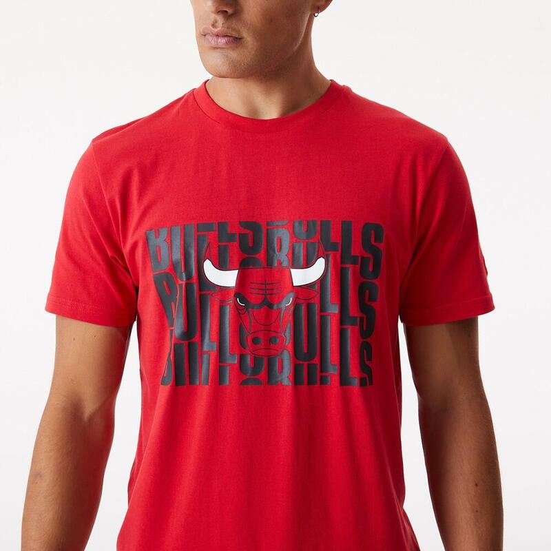 T-Shirt NBA Chicago Bulls Wordmark Repeat Herren NEW ERA