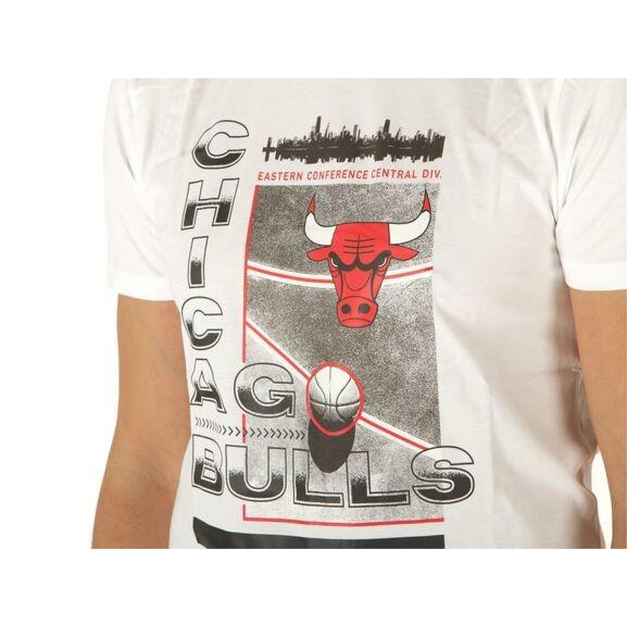 T-shirt uomo new era chicago bulls stampa fotografica-