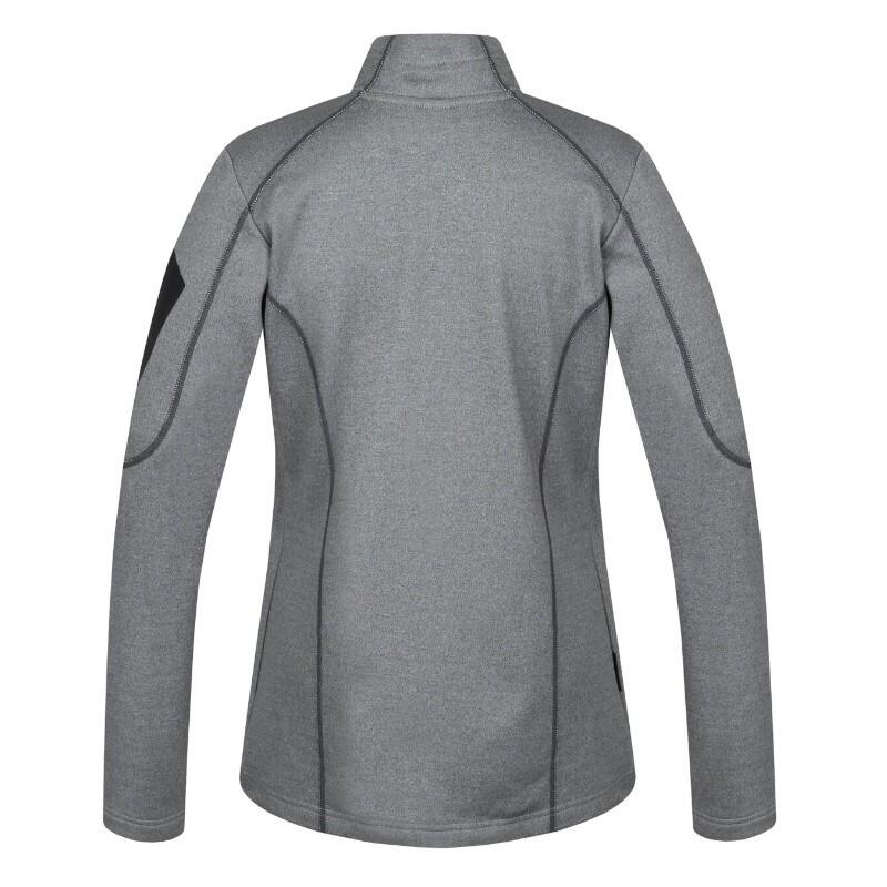 Damen Sweatweste Thea PS Full-Zip - Stretch - Grau - Korallenrosa