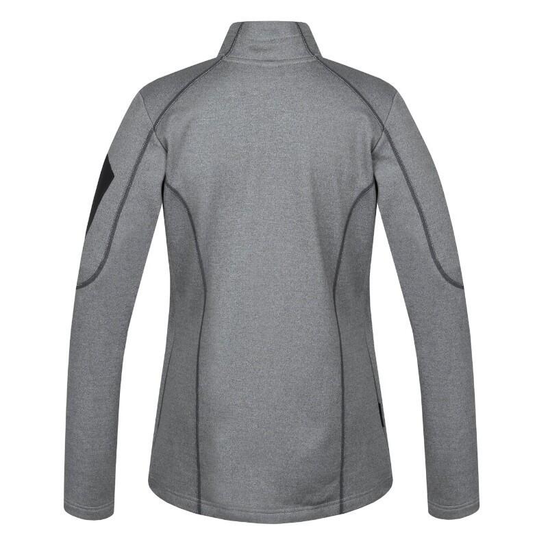 Ladies sweat cardigan Thea PS Full-Zip - Stretch - Grey - CoralPink