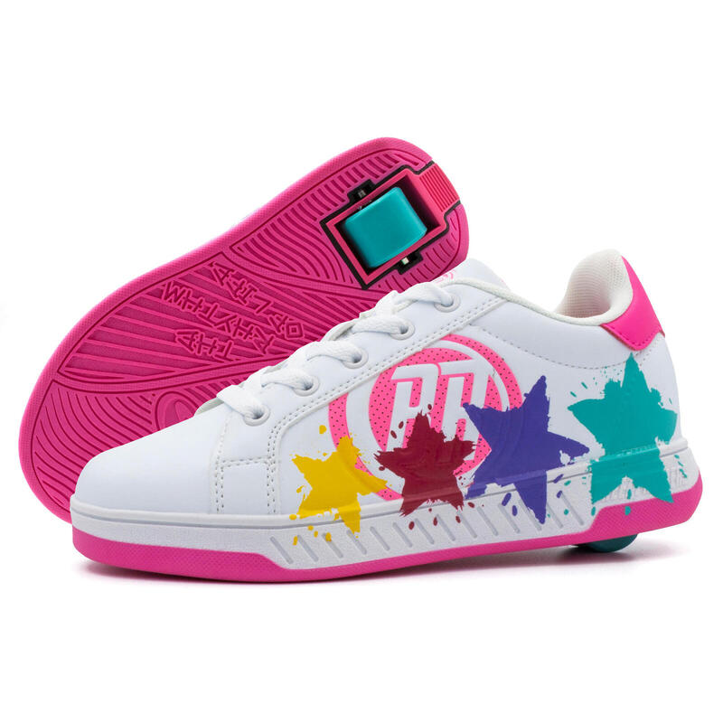 Chaussures à Roulettes BREEZY ROLLERS 2180373 les filles blanc/rose