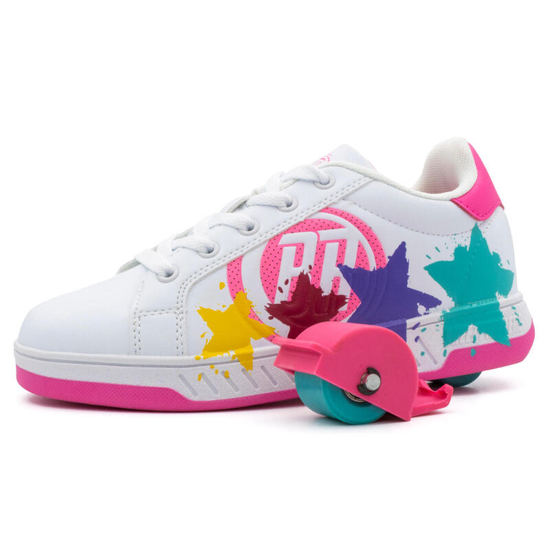 Chaussures à Roulettes BREEZY ROLLERS 2180373 les filles blanc/rose