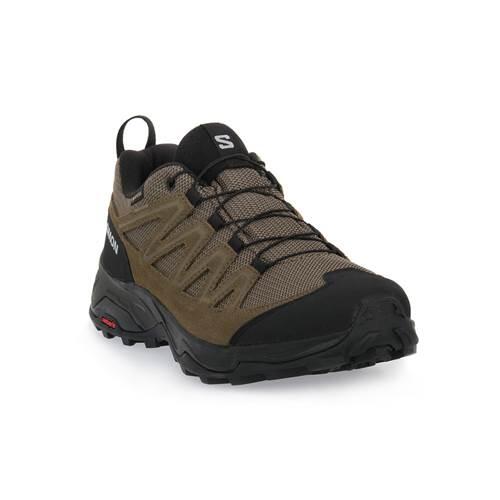 Buty do biegania męskie Salomon X Ward Leather Mid Gtx