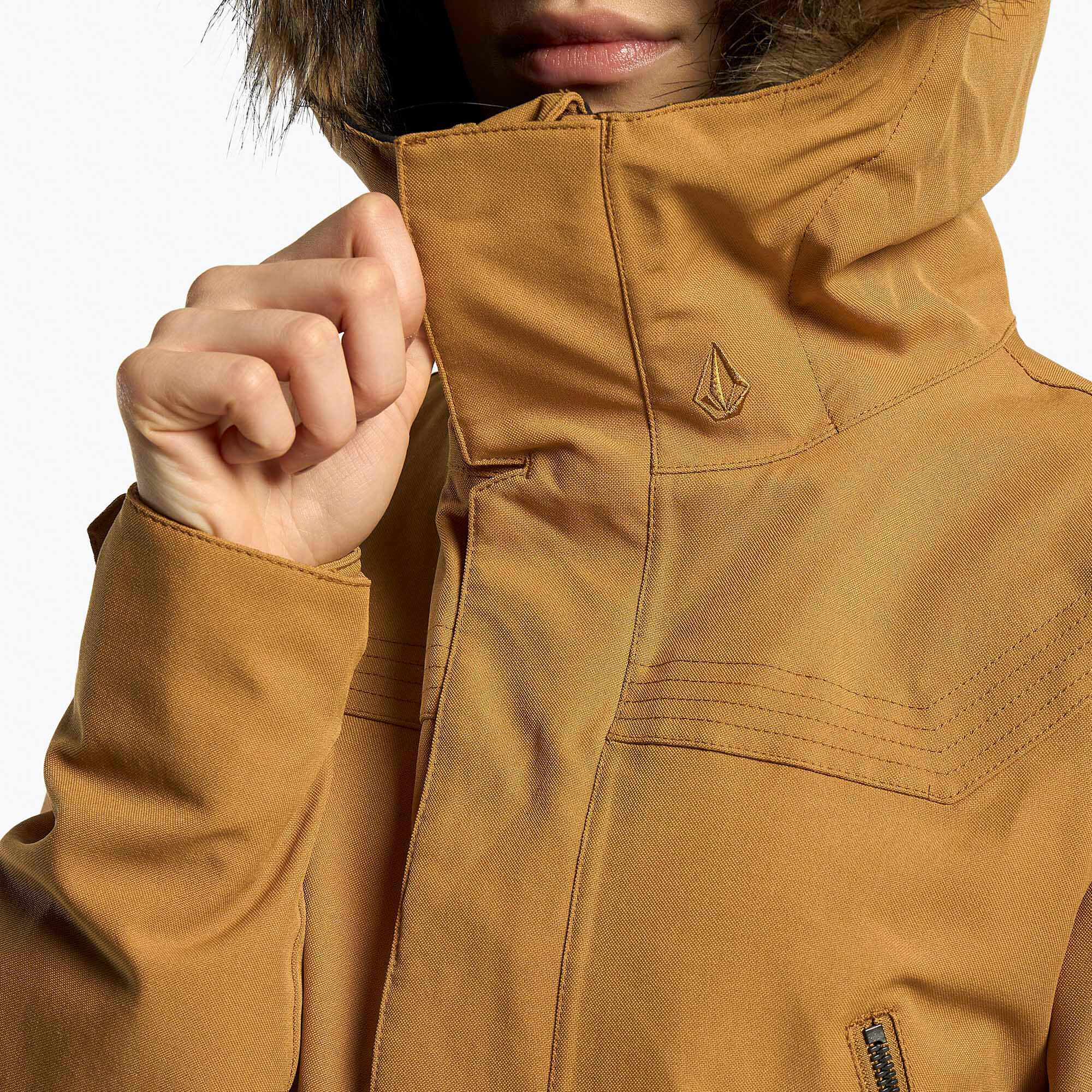 Veste de Snowboard Femme Volcom Shadow Insulated Jacket - Caramel 5/5