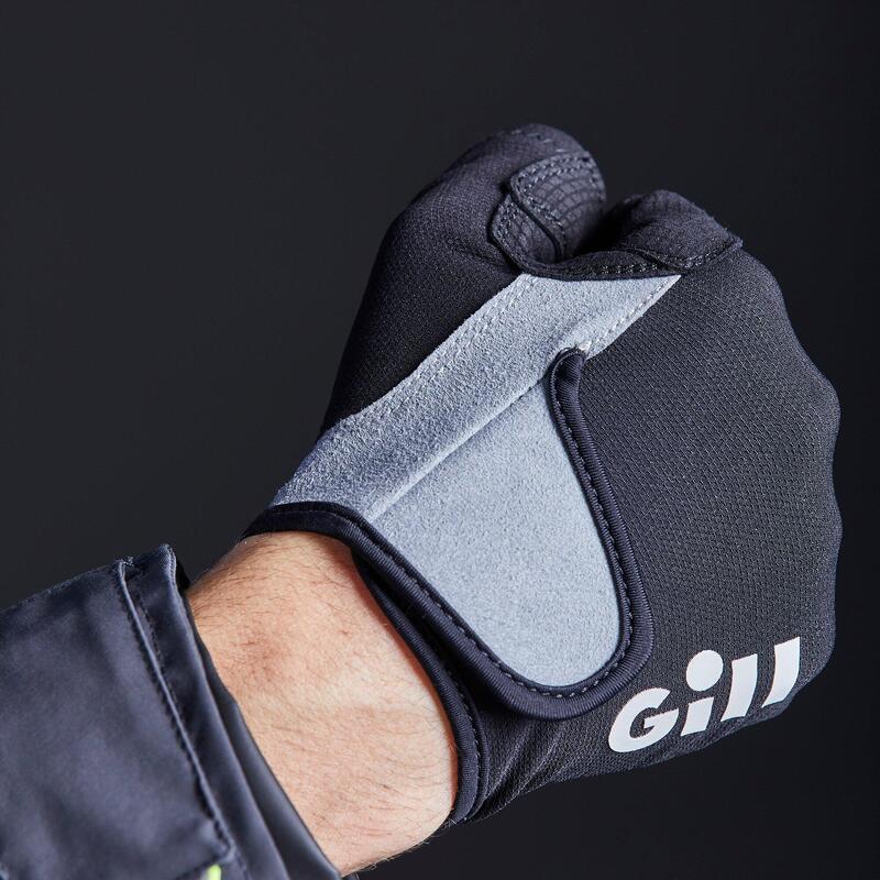 Junior Deckhand Long Finger Gloves - Black/Grey