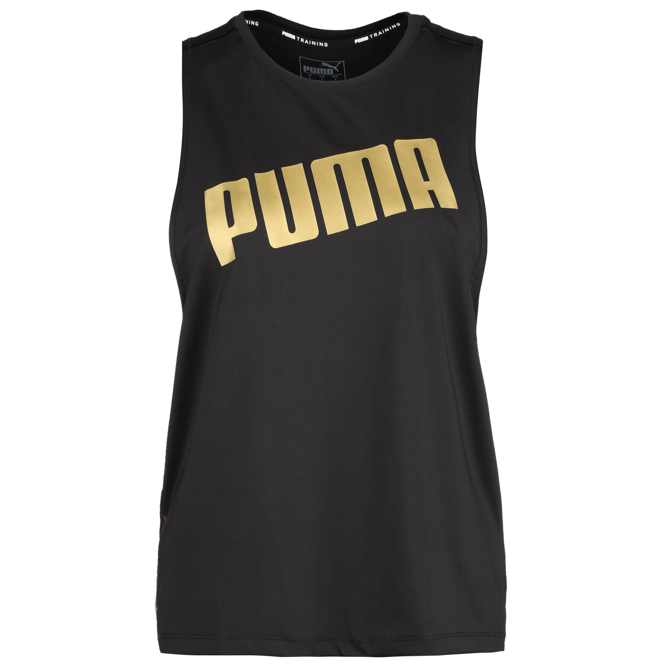 Puma - Tanktop Metal Splash Adjustable Damen Puma - Débardeur - Jaune|noir - 38 S - Decathlon