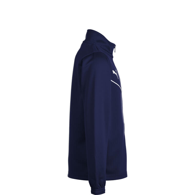 Bluza dla dzieci Puma teamRISE Training Poly Jacket Jr granatowa