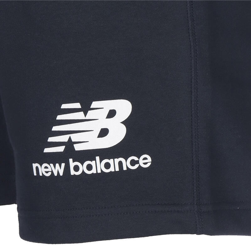 Korte broek New Balance Essentials Stacked Logo, Blauw, Mannen