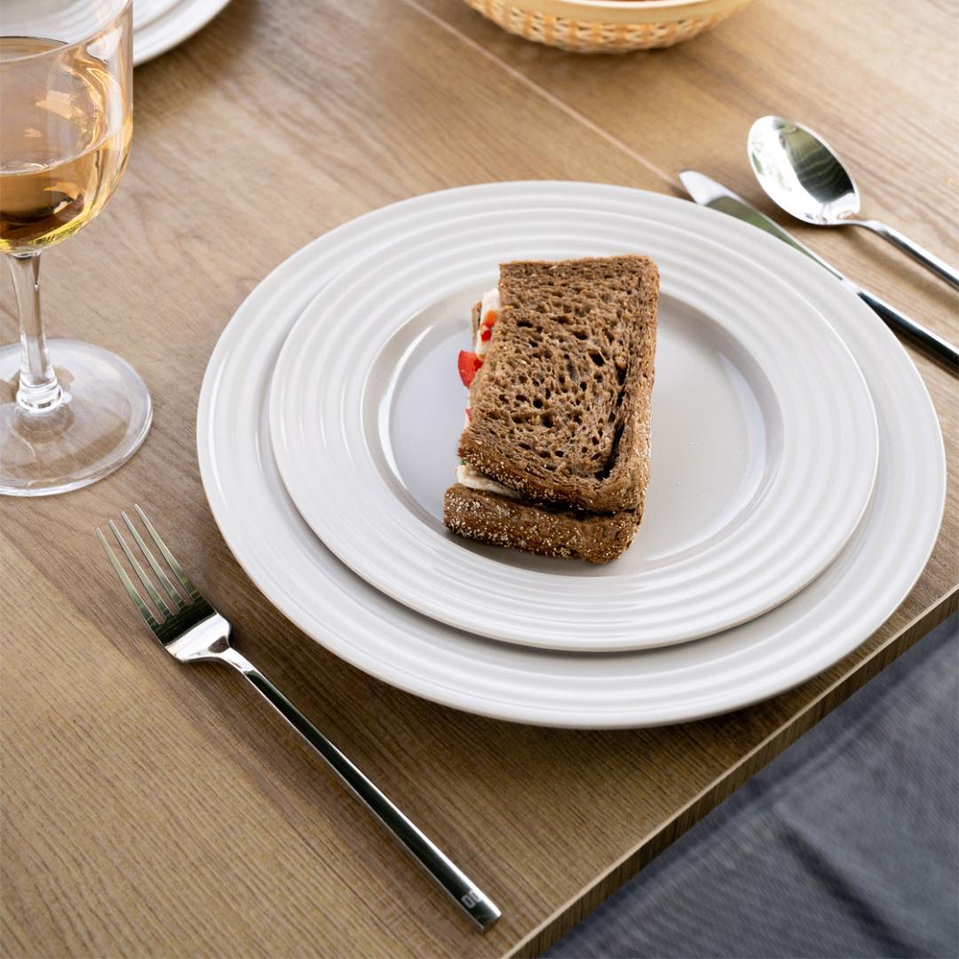 Rota Tableware Set Grey 16 Pieces - 100% Melamine 2/5