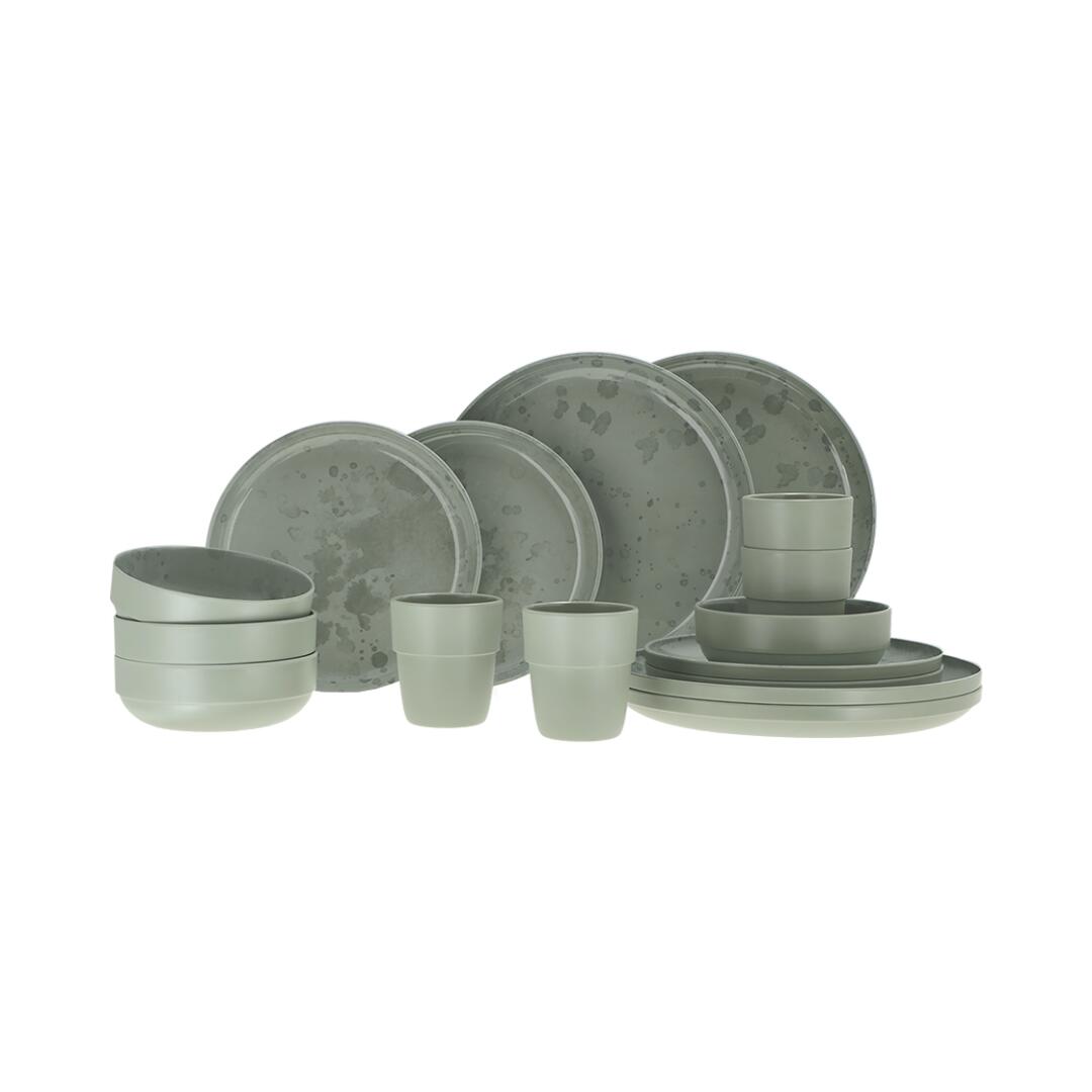 TRAVELLIFE Travellife Palma serviesset green 16-delig V24