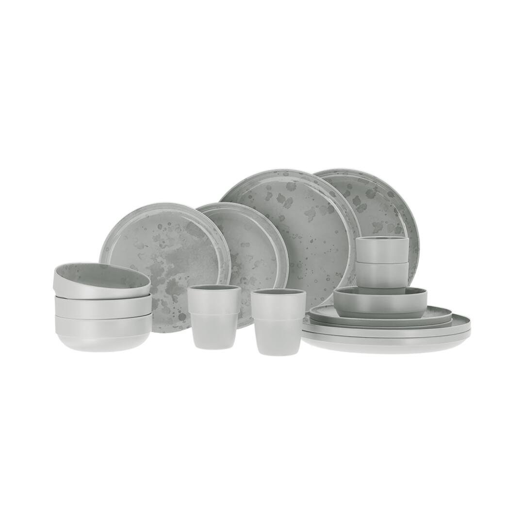 TRAVELLIFE Travellife Palma serviesset light grey 16-delig V24