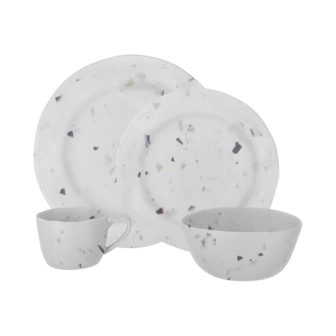 TRAVELLIFE Travellife Soria serviesset terrazzo 16-delig