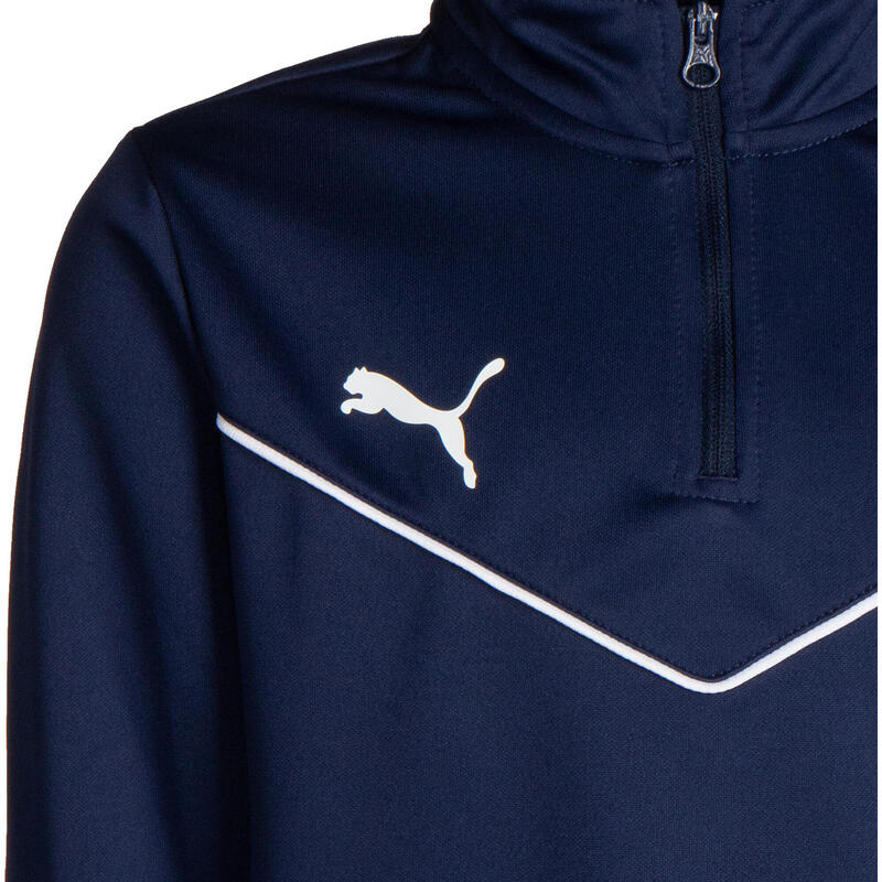 Puma Teamrise Sweatshirt 1/4 Ritssluiting Jr Blauw Kind