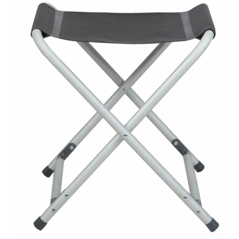 MIDLAND Tabouret Pliant aluminium Poz ultra compact Gris Camping Car