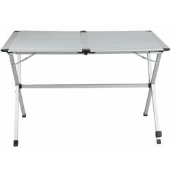 MIDLAND Table pliante Gap Less aluminium 4 personnes Grise