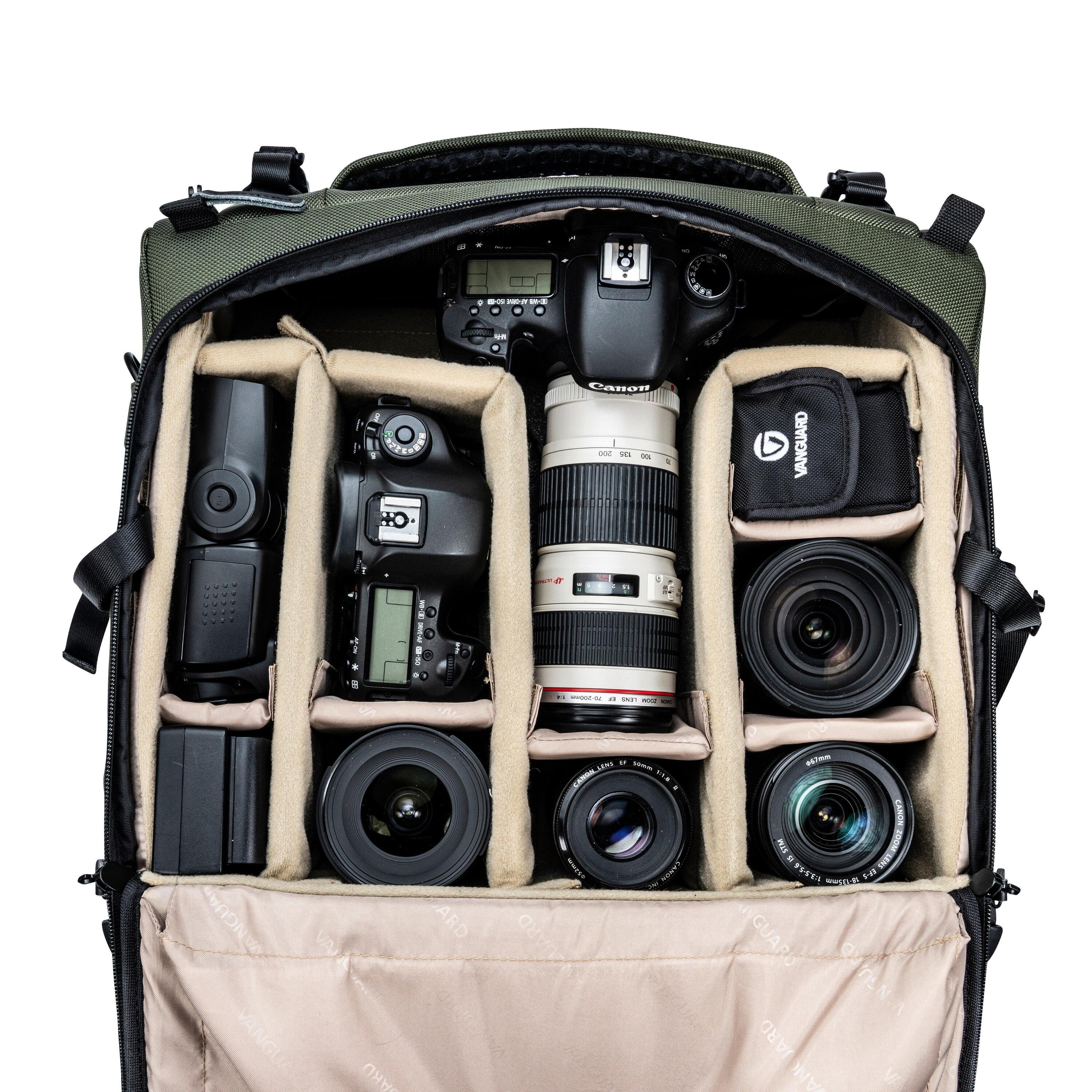VEO Select 42T GR - Pilot Style Camera Roller/Shoulder Bag - Green 2/5