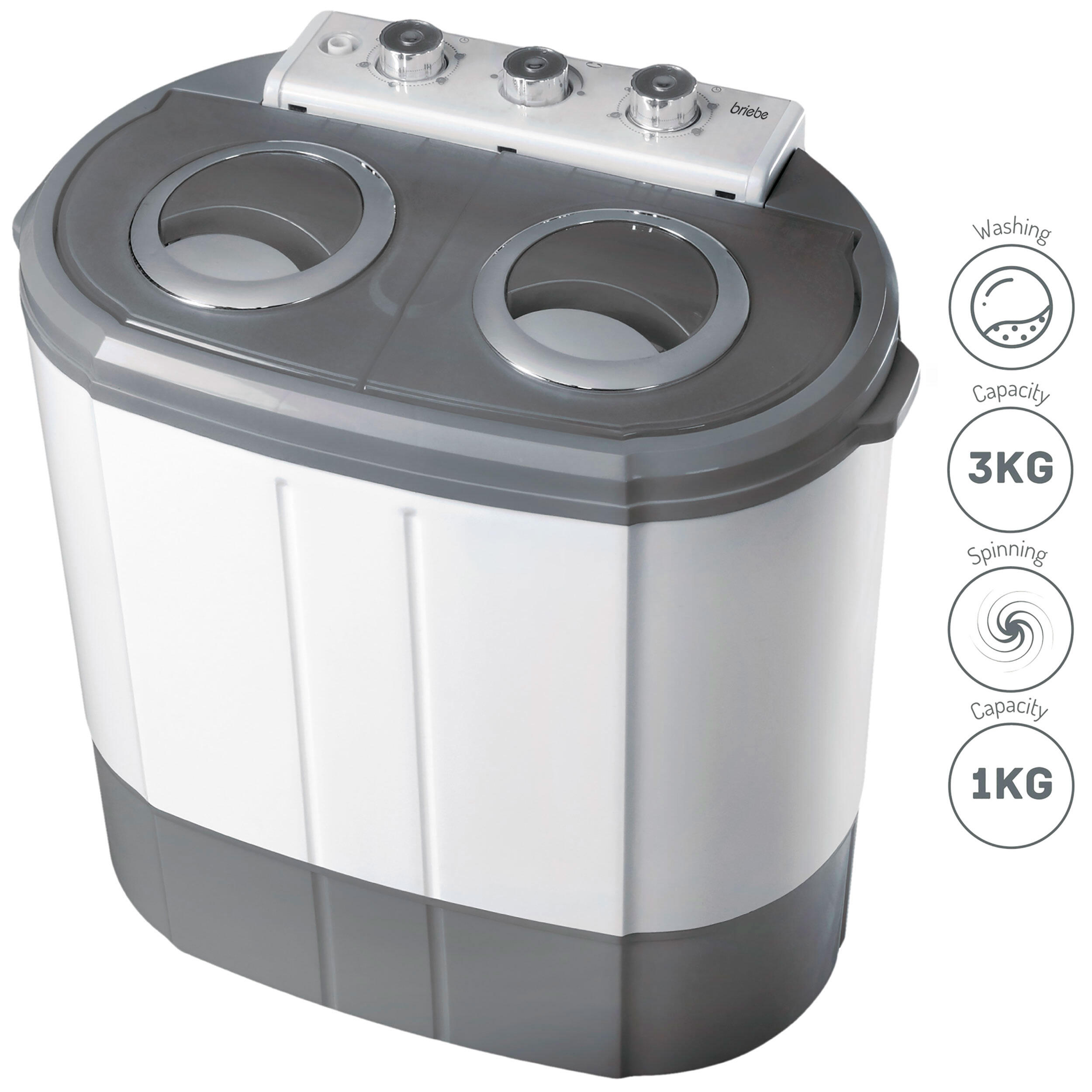 Tragbare Waschmaschine 10L - Faltbar, Vollautomatisch Mit Schleudern Für Camping, Reisen & Wohnheim