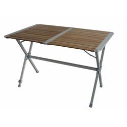 MIDLAND Table pliante Gap Less bambou 4 personnes marron