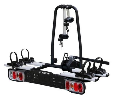Platformfietsendrager voor 2 e-bikes voor op trekhaak - m2 e-bikes