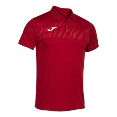 Polo Manga Corta Pádel Hombre Joma Montreal Blanco
