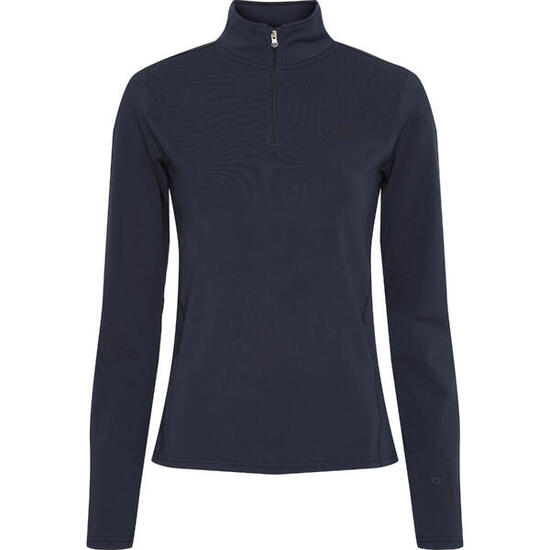 Reittrikot mit langen Ärmeln 1/2 Zip, Damen Equipage Kolyma