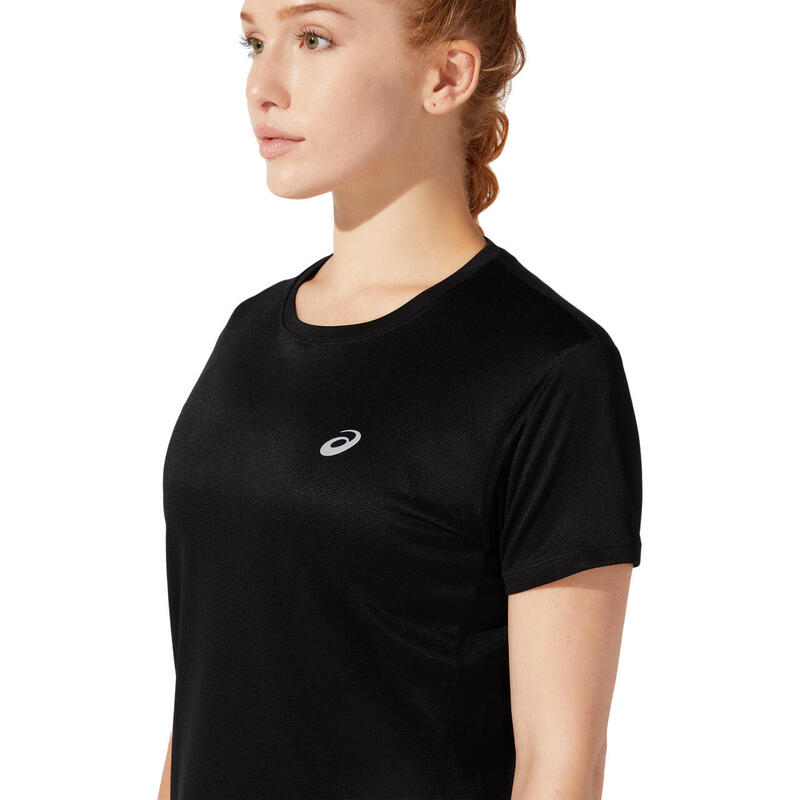 Camiseta de Manga Corta Mujer Asics Core SS Negro