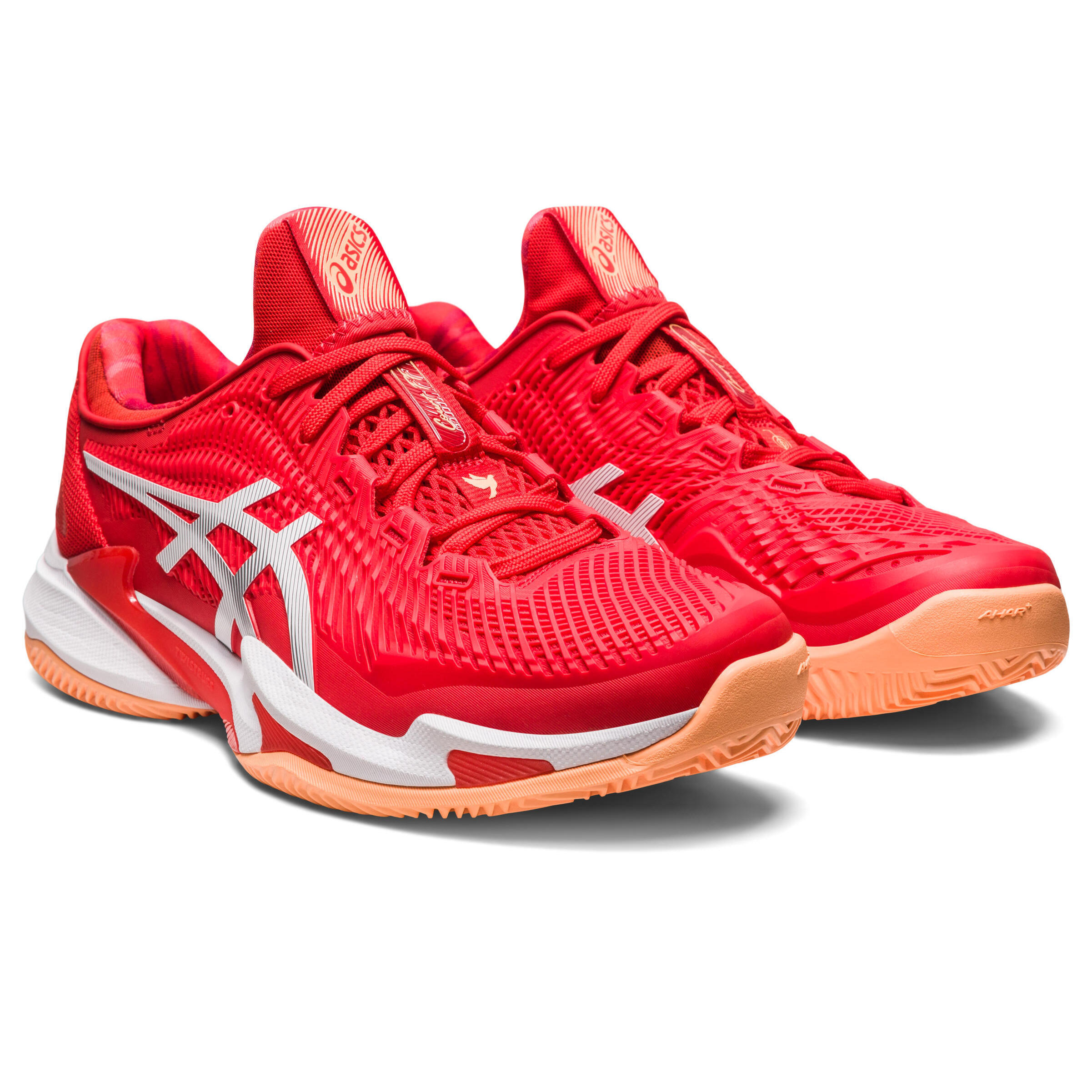 Asics Court Ff 3 Novak Clay 1041a364 961 Vermelho E Branco 2/7