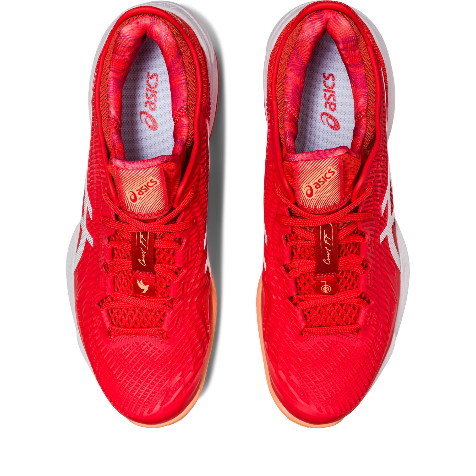 Asics Court Ff 3 Novak Clay 1041a364 961 Vermelho E Branco 4/7
