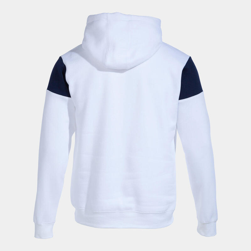 Sudadera Con Capucha Fútbol Hombre Joma Crew V Blanco