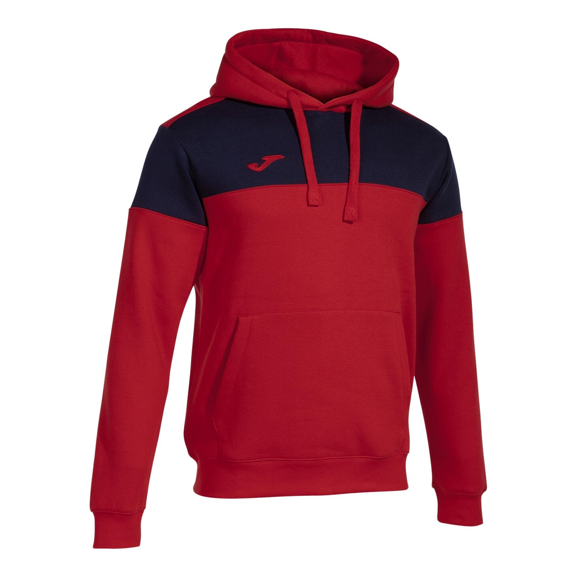 Joma - Sweat À Capuche Football Enfants Joma Crew V Rouge - Sweat-shirt - Bleu|rouge - 7-8 Ans - Decathlon