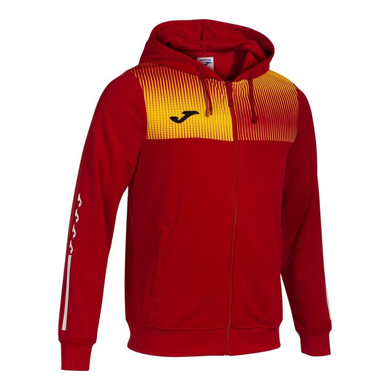 Chaqueta Con Capucha Fútbol Hombre Joma Eco Supernova Rojo