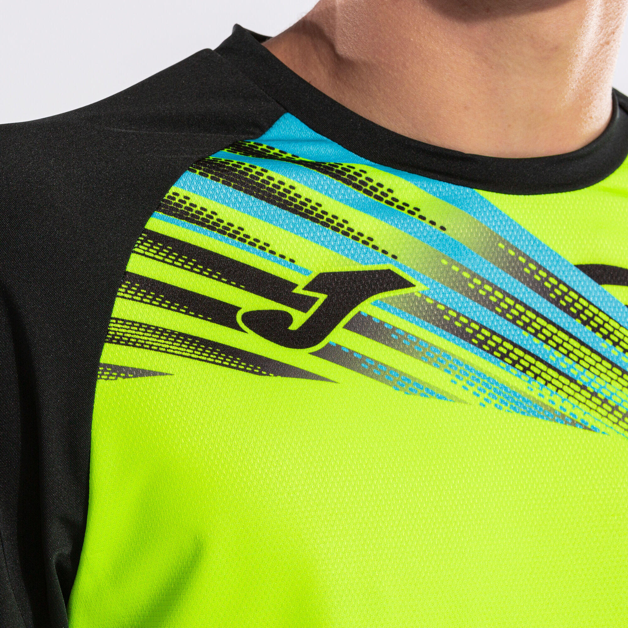 T-Shirt Manga Curta Running Homem Joma Elite X Amarelo Fluor 7/7