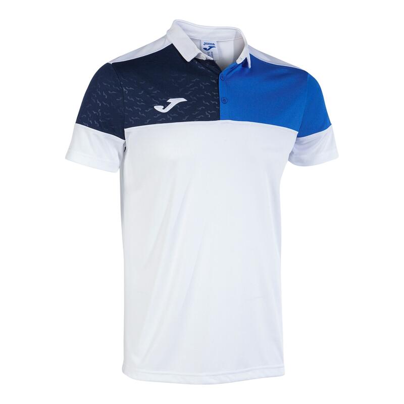 Polo Manga Corta Fútbol Niños Joma Crew V Blanco