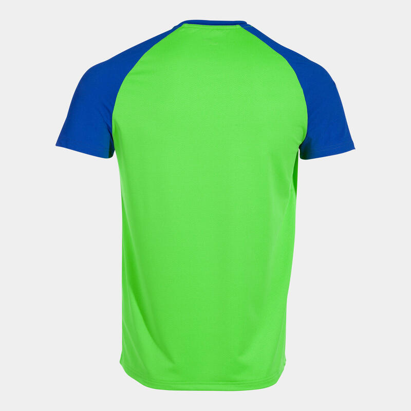 Camiseta Manga Corta Running Hombre Joma Elite X Verde Flúor