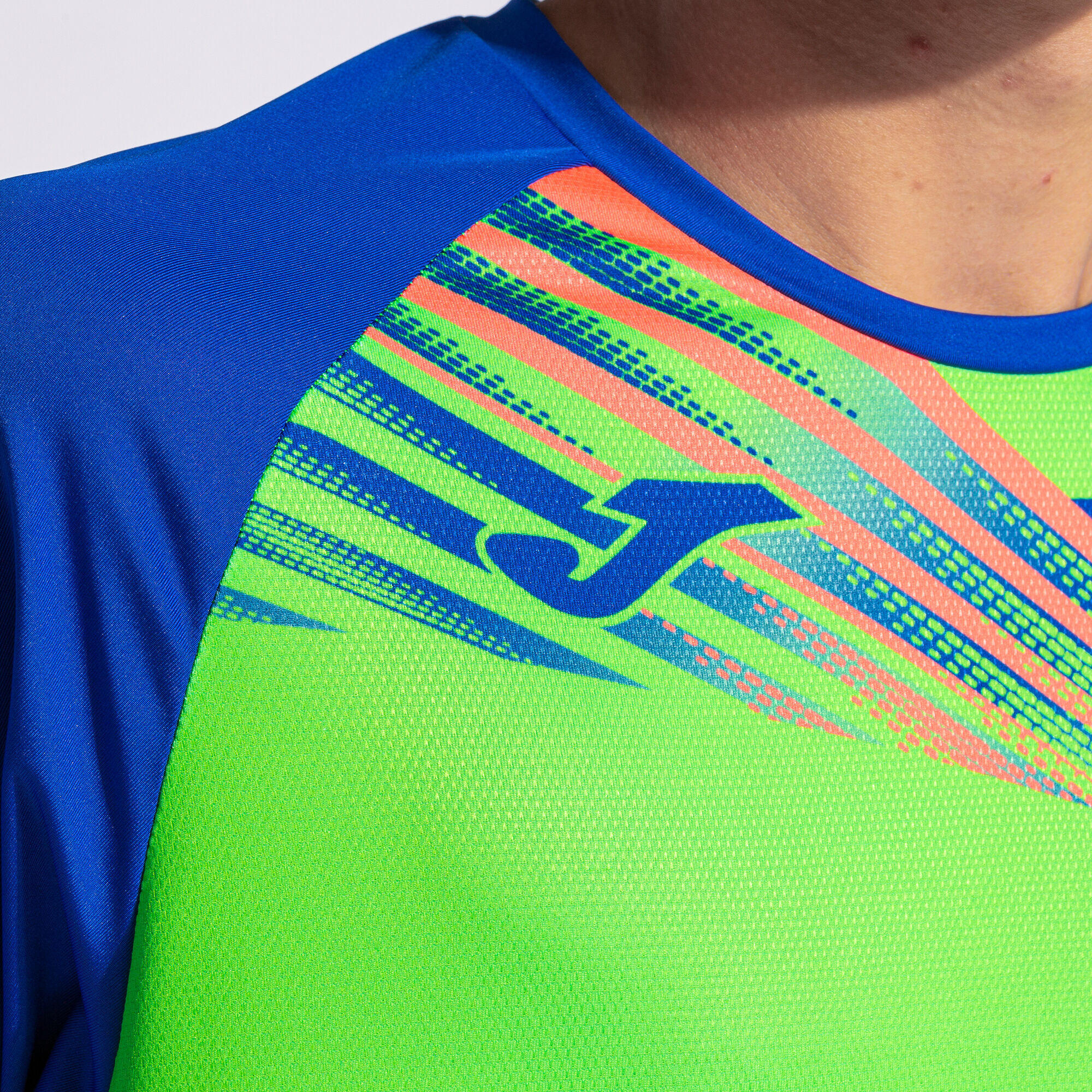 T-Shirt Manga Curta Running Homem Joma Elite X Verde Fluor 6/7