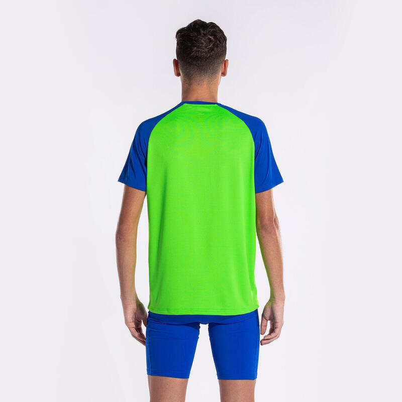 Camiseta Manga Corta Running Hombre Joma Elite X Verde Flúor