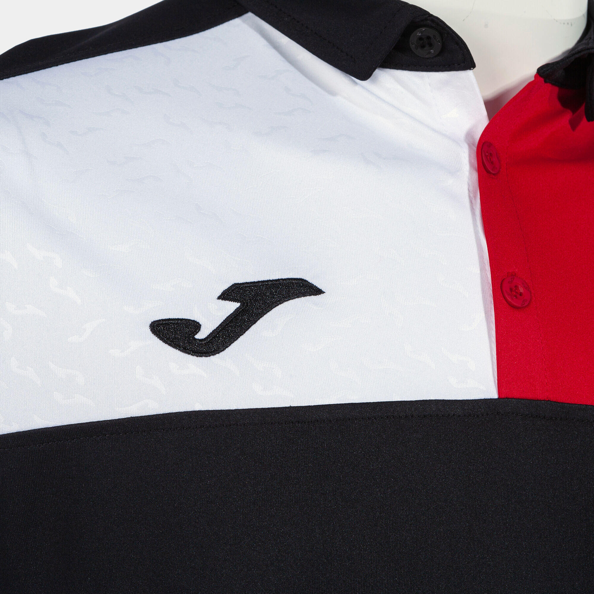 Pólo M/c Futebol Criança Joma Crew V Preto 3/3