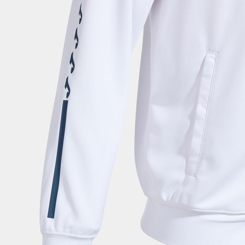 Chaqueta Con Capucha Fútbol Hombre Joma Eco Supernova Blanco