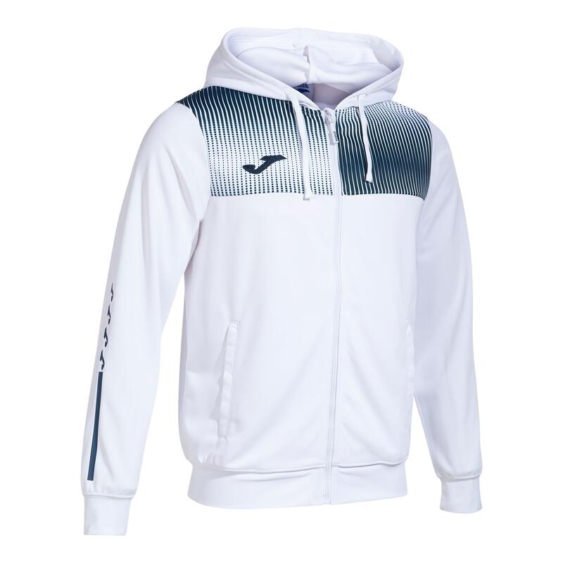 Chaqueta Con Capucha Fútbol Hombre Joma Eco Supernova Blanco