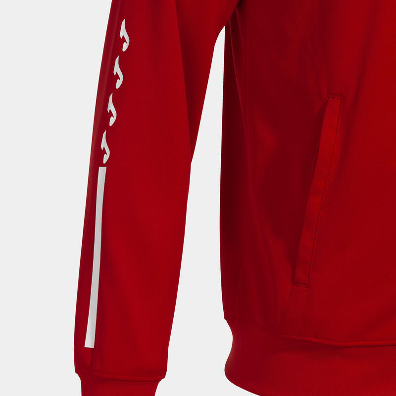 Chaqueta Con Capucha Fútbol Hombre Joma Eco Supernova Rojo